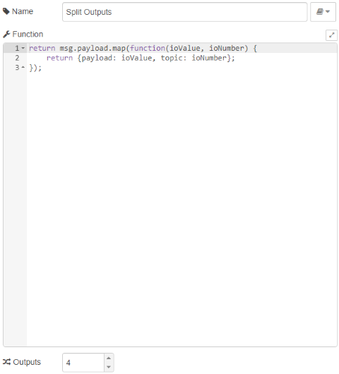 Split Outputs function